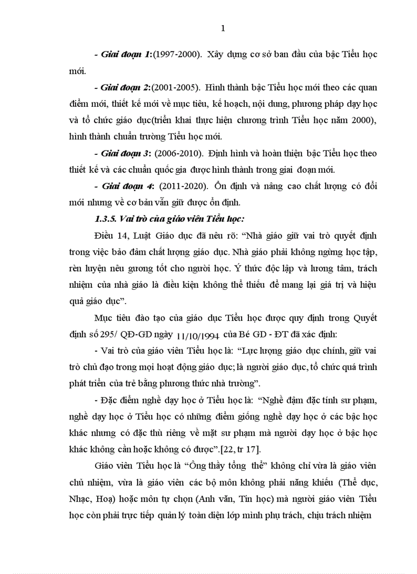 image for page Một số biện pháp xây dựng và phát triển đội ngũ giáo viên Tiểu học ở Thị xã Thủ Dầu Một Bình Dương giai đoạn 2005 2010