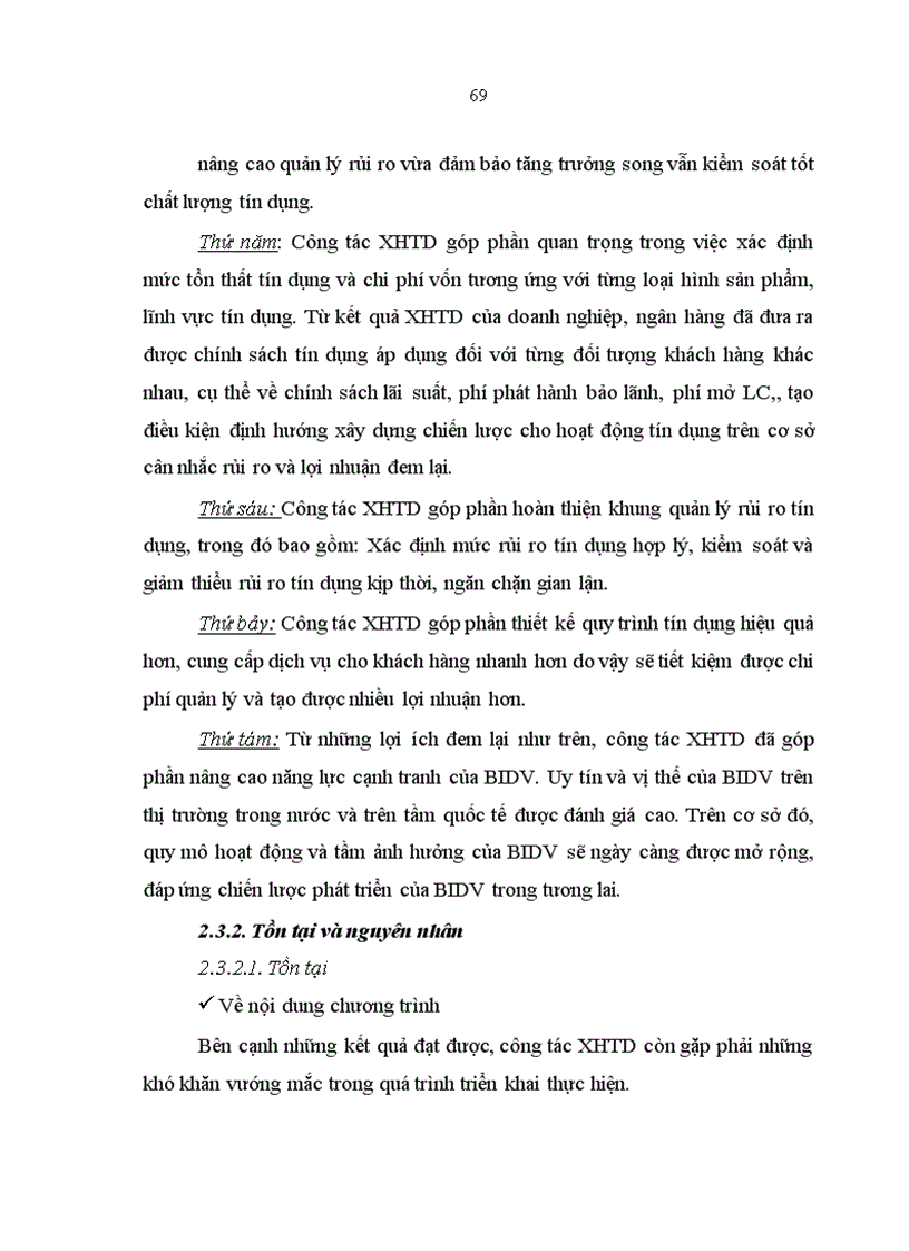 image for page Hoàn thiện hệ thống xếp hạng tín dụng nội bộ tại Ngân hàng Đầu tư và Phát triển Việt Nam 1