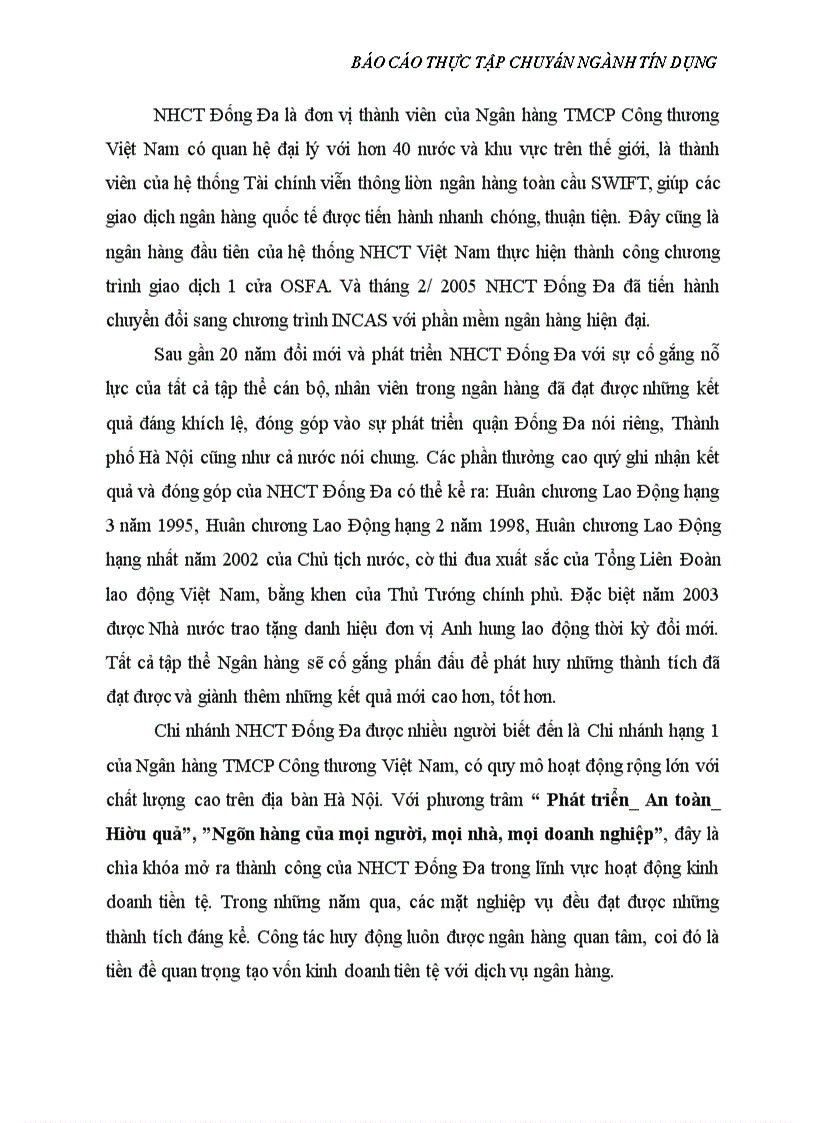 image for page Báo cáo thực tập tốt nghiệp tại Ngân hàng TMCP Công thương Việt Nam Chi nhánh Đống Đa Hà Nội
