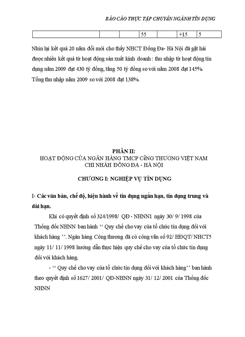 image for page Báo cáo thực tập tốt nghiệp tại Ngân hàng TMCP Công thương Việt Nam Chi nhánh Đống Đa Hà Nội