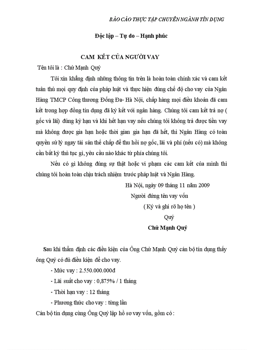 image for page Báo cáo thực tập tốt nghiệp tại Ngân hàng TMCP Công thương Việt Nam Chi nhánh Đống Đa Hà Nội