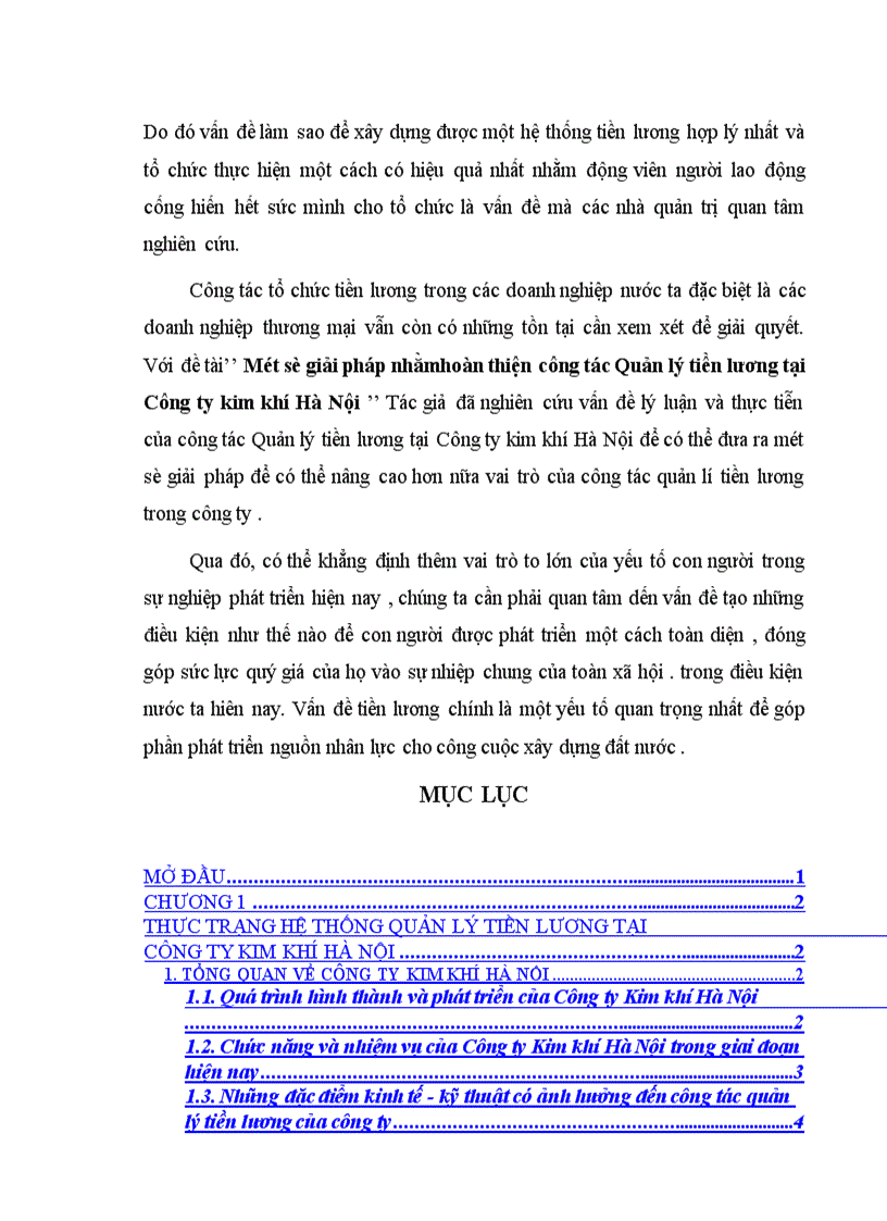 image for page Một số giải pháp nhằm hoàn thiện công tác quản lý tiền lương tại Công ty kim khí Hà Nội