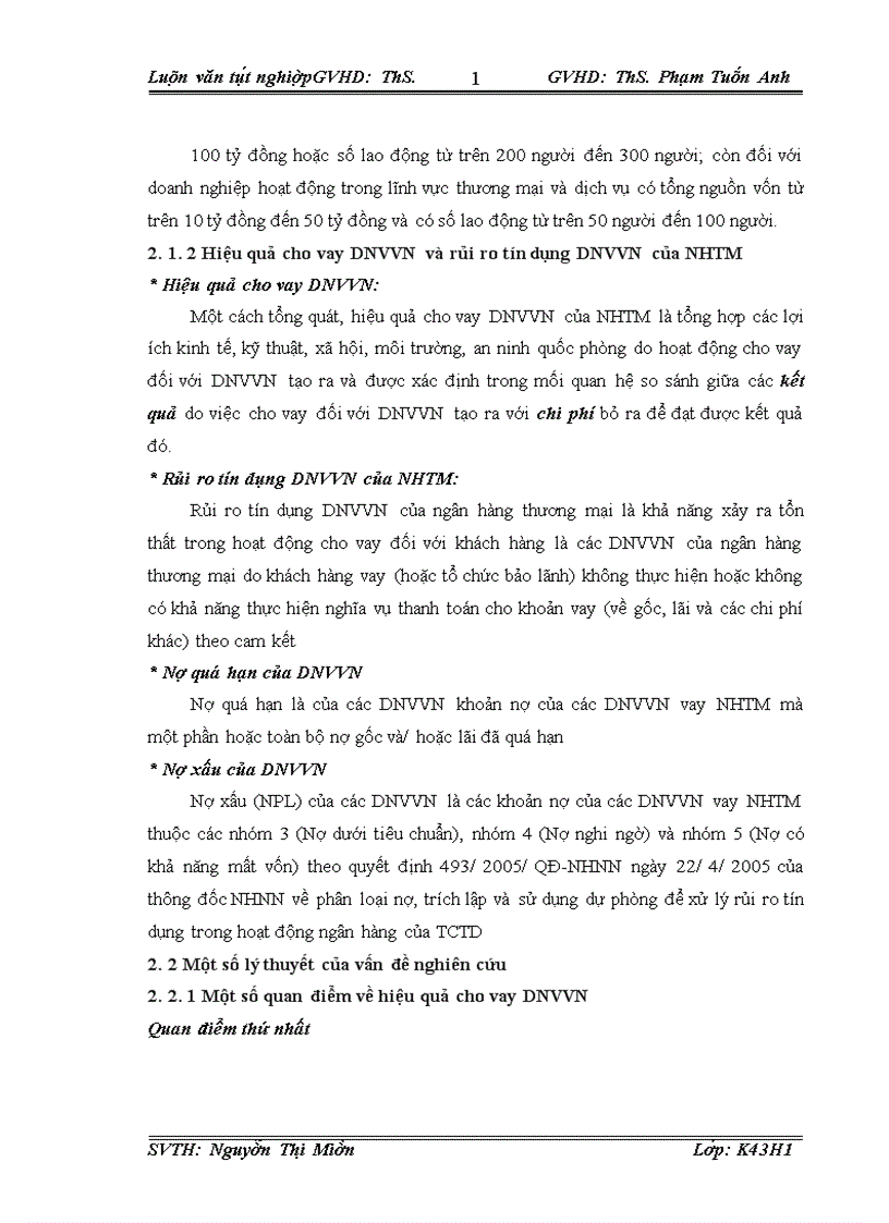 image for page Nâng cao hiệu quả hoạt động cho vay đối với doanh nghiệp vừa và nhỏ tại chi nhánh NHCT Hoàn Kiếm Thực trạng và giải pháp