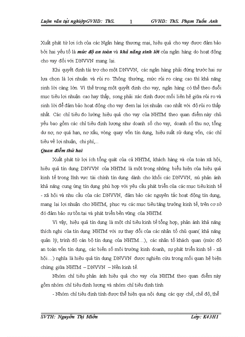 image for page Nâng cao hiệu quả hoạt động cho vay đối với doanh nghiệp vừa và nhỏ tại chi nhánh NHCT Hoàn Kiếm Thực trạng và giải pháp