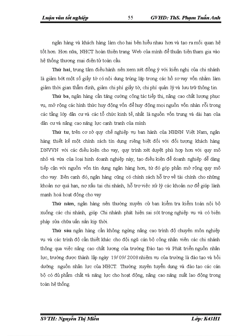 image for page Nâng cao hiệu quả hoạt động cho vay đối với doanh nghiệp vừa và nhỏ tại chi nhánh NHCT Hoàn Kiếm Thực trạng và giải pháp