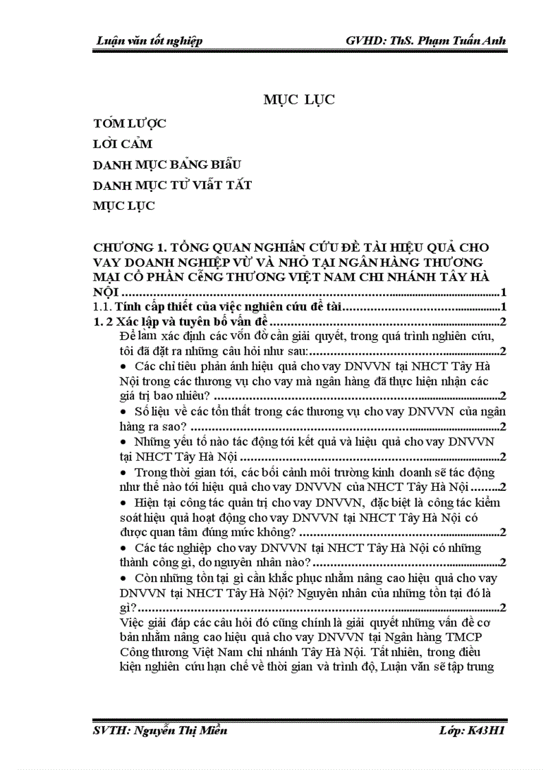 image for page Nâng cao hiệu quả hoạt động cho vay đối với doanh nghiệp vừa và nhỏ tại chi nhánh NHCT Hoàn Kiếm Thực trạng và giải pháp