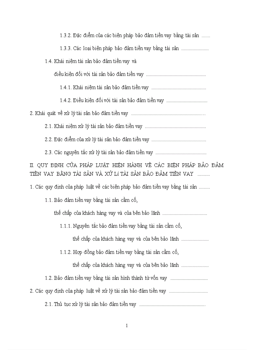 image for page Thực trạng và Giải pháp hoàn thiện công tác bảo đảm tín dụng bằng bảo đảm tiền vay tại Ngân hàng Công thương Việt Nam 1
