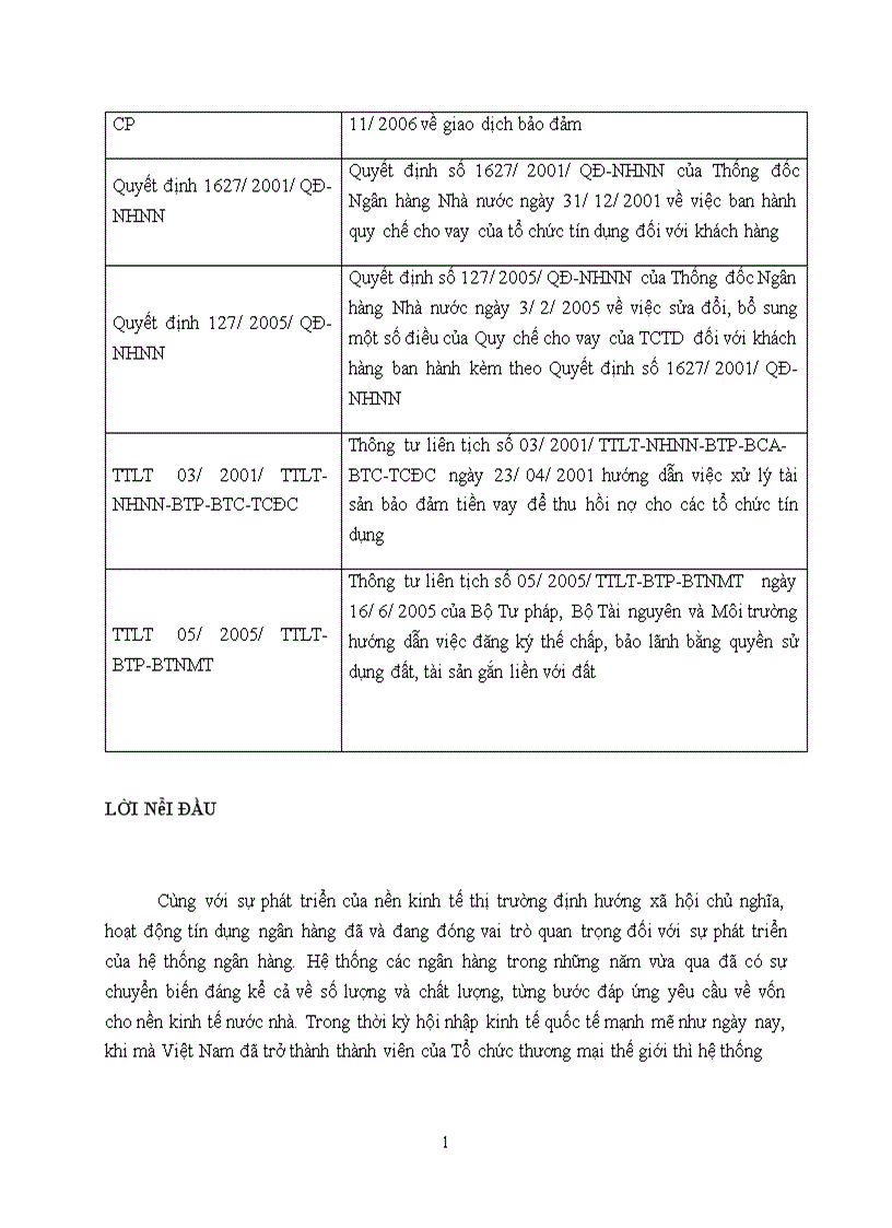 image for page Thực trạng và Giải pháp hoàn thiện công tác bảo đảm tín dụng bằng bảo đảm tiền vay tại Ngân hàng Công thương Việt Nam 1