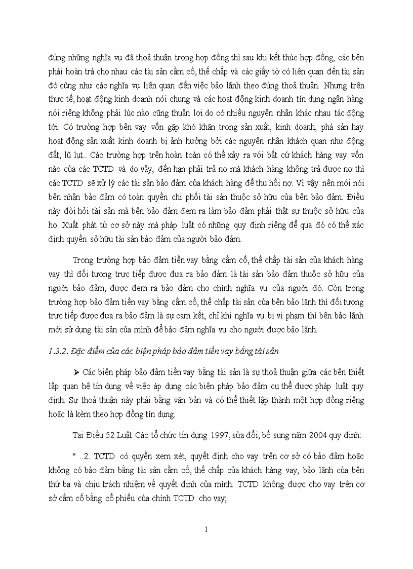image for page Thực trạng và Giải pháp hoàn thiện công tác bảo đảm tín dụng bằng bảo đảm tiền vay tại Ngân hàng Công thương Việt Nam 1