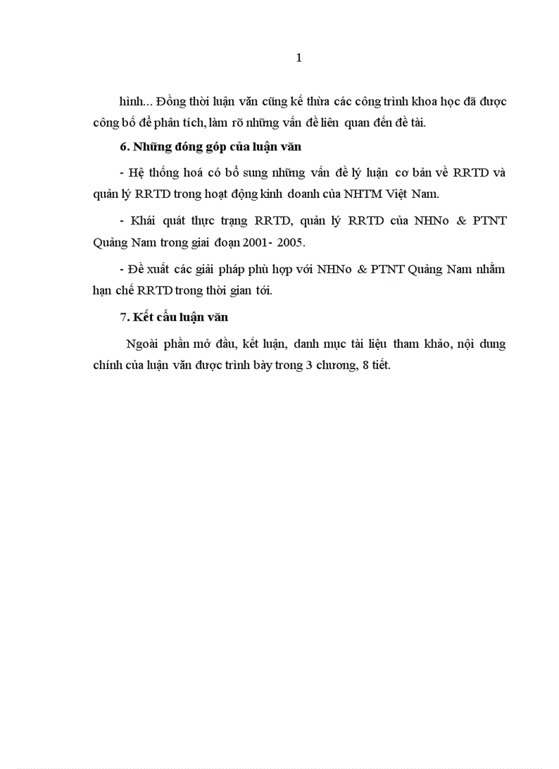 image for page Quản lý rủi ro tín dụng trong hoạt động kinh doanh của NHNo PTNT Quảng Nam
