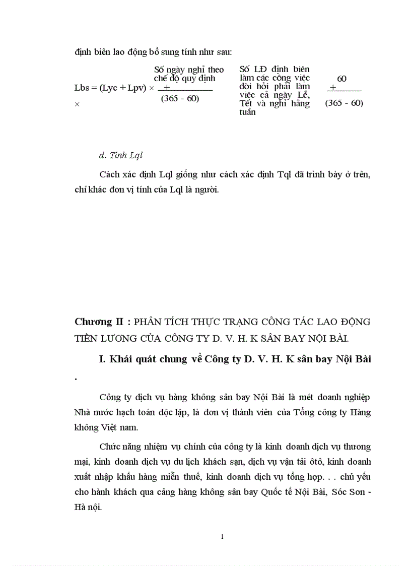 image for page Hoàn thiện công tác lao động tiền lương ở công ty Dịch vụ Hàng không sân bay Nội Bài 1