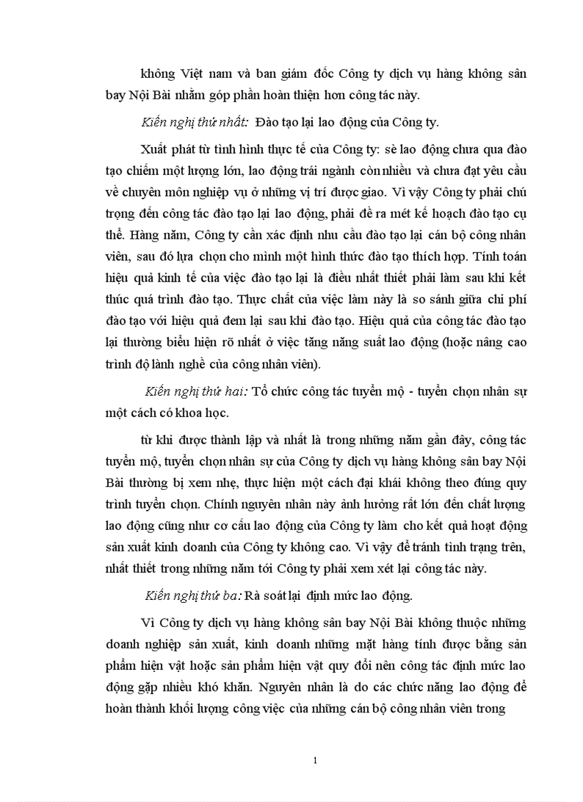 image for page Hoàn thiện công tác lao động tiền lương ở công ty Dịch vụ Hàng không sân bay Nội Bài 1