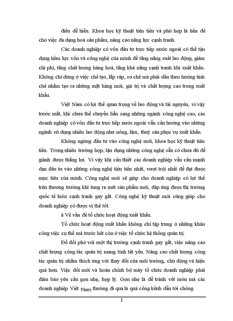 image for page Thực trạng hoạt động xuất nhập khẩu của các doanh nghiệp có vốn đầu tư trực tiếp nước ngoài tại Việt Nam trong thời gian vừa qua 1