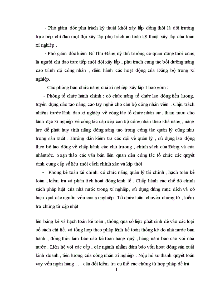 image for page Một số ý kiến đóng góp nhằm hoàn thịên kế toán chi phí sản xuất và tính giá thành sản phẩm xây lắp Xí nghiệp xây lắp I 1