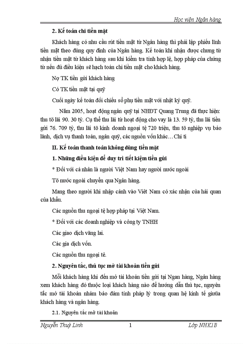 image for page Báo cáo thực tập tổng hợp tại NHĐT PT Quang trung