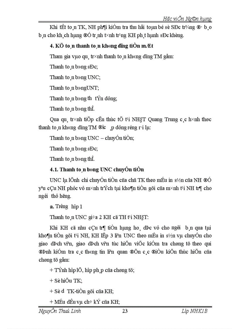 image for page Báo cáo thực tập tổng hợp tại NHĐT PT Quang trung