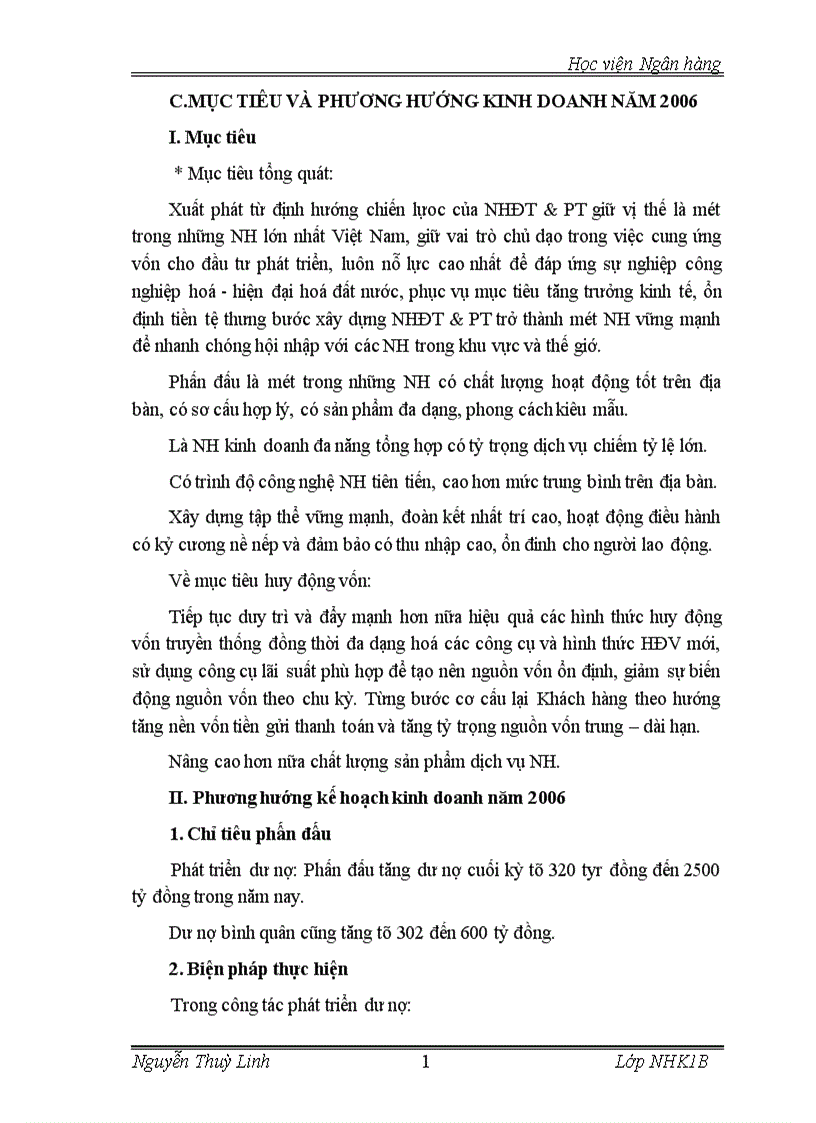 image for page Báo cáo thực tập tổng hợp tại NHĐT PT Quang trung