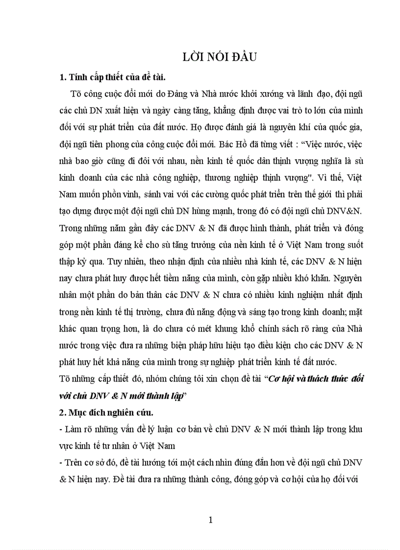 image for page Cơ hội và thách thức đối với chủ DNV N mới thành lập 1