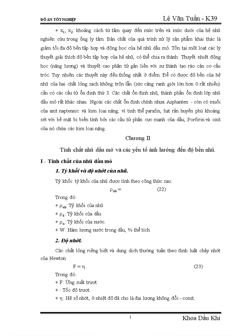 image for page Nghiên cứu những phương pháp phá nhũ để nâng cao hiệu quả xử lý nhũ tương nghịch và sơ đồ công nghệ xử lý dầu trên trạm rót dầu không bến Chí Linh 1