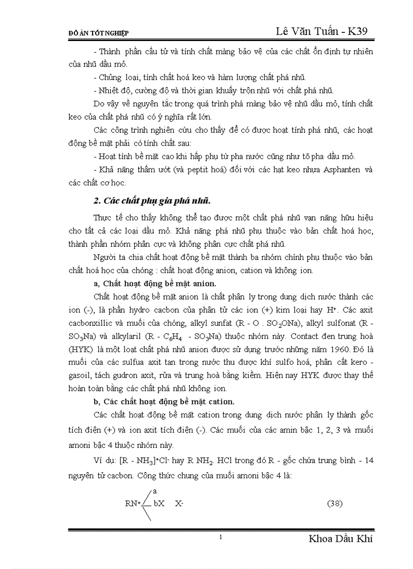 image for page Nghiên cứu những phương pháp phá nhũ để nâng cao hiệu quả xử lý nhũ tương nghịch và sơ đồ công nghệ xử lý dầu trên trạm rót dầu không bến Chí Linh 1