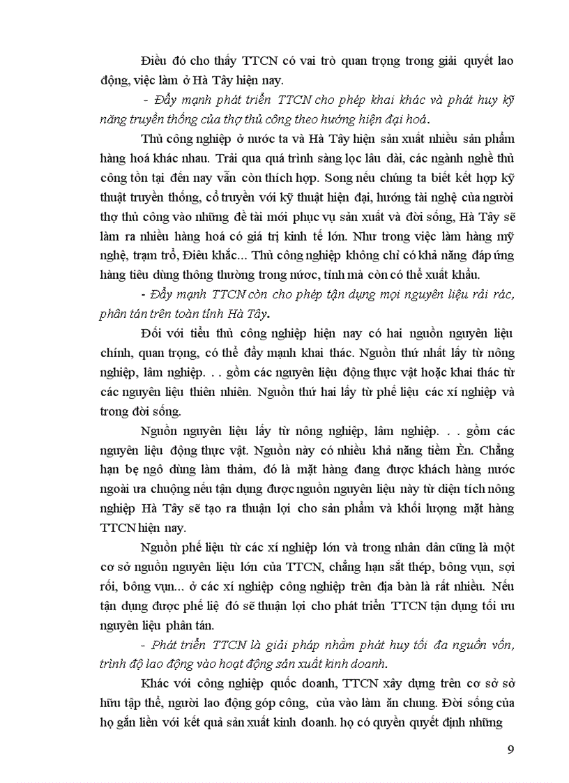 image for page Phương hướng phát triển tiểu thủ công nghiệp TTCN Tỉnh Hà Tây trong giai đoạn 2001 2005