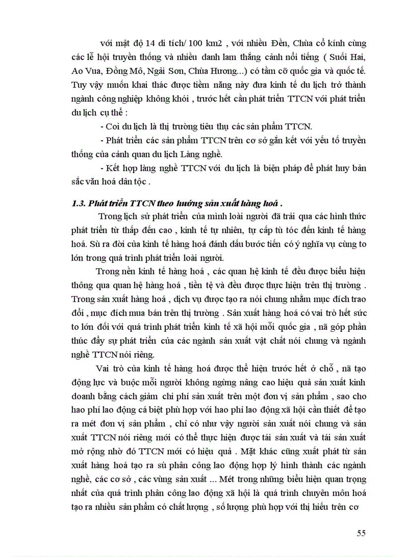 image for page Phương hướng phát triển tiểu thủ công nghiệp TTCN Tỉnh Hà Tây trong giai đoạn 2001 2005
