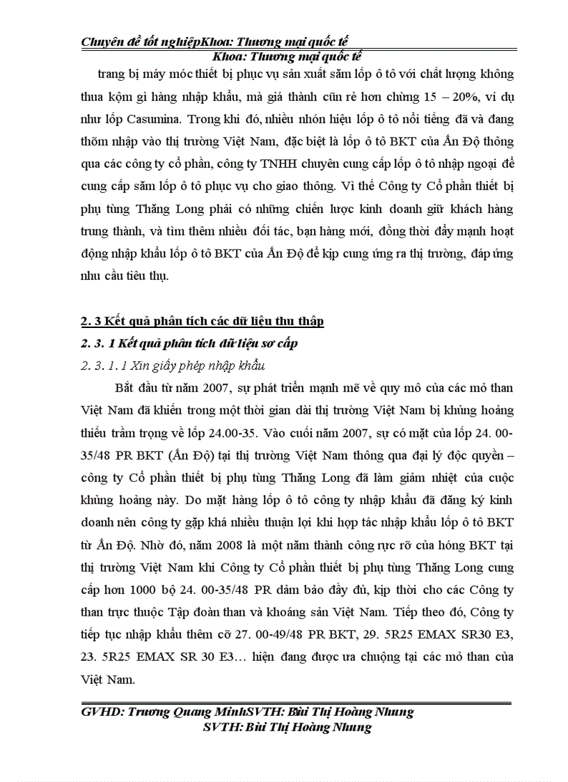 image for page Hoàn thiện quy trình thực hiện hợp đồng nhập khẩu lốp ô tô BKT của Ấn Độ của Công ty Cổ phần thiết bị phụ tùng Thăng Long