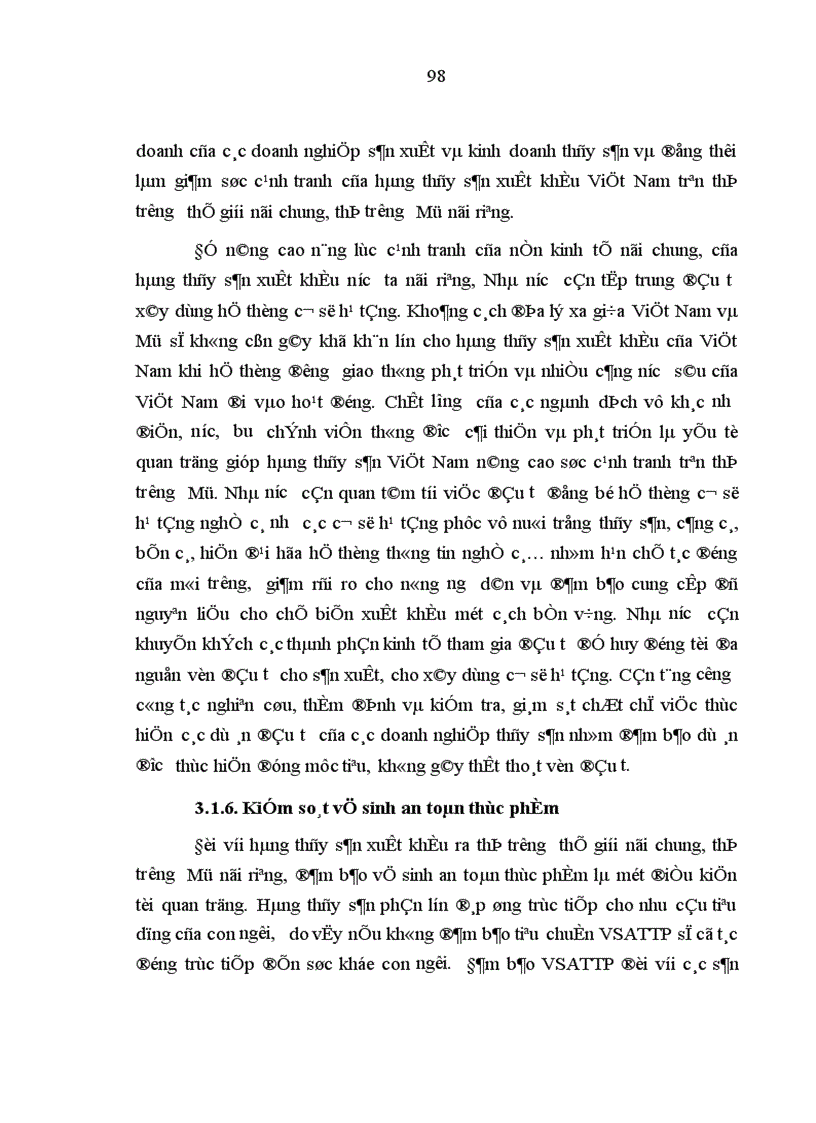 image for page Năng lực cạnh tranh của hàng thủy sản Việt Nam trên thị trường Mỹ