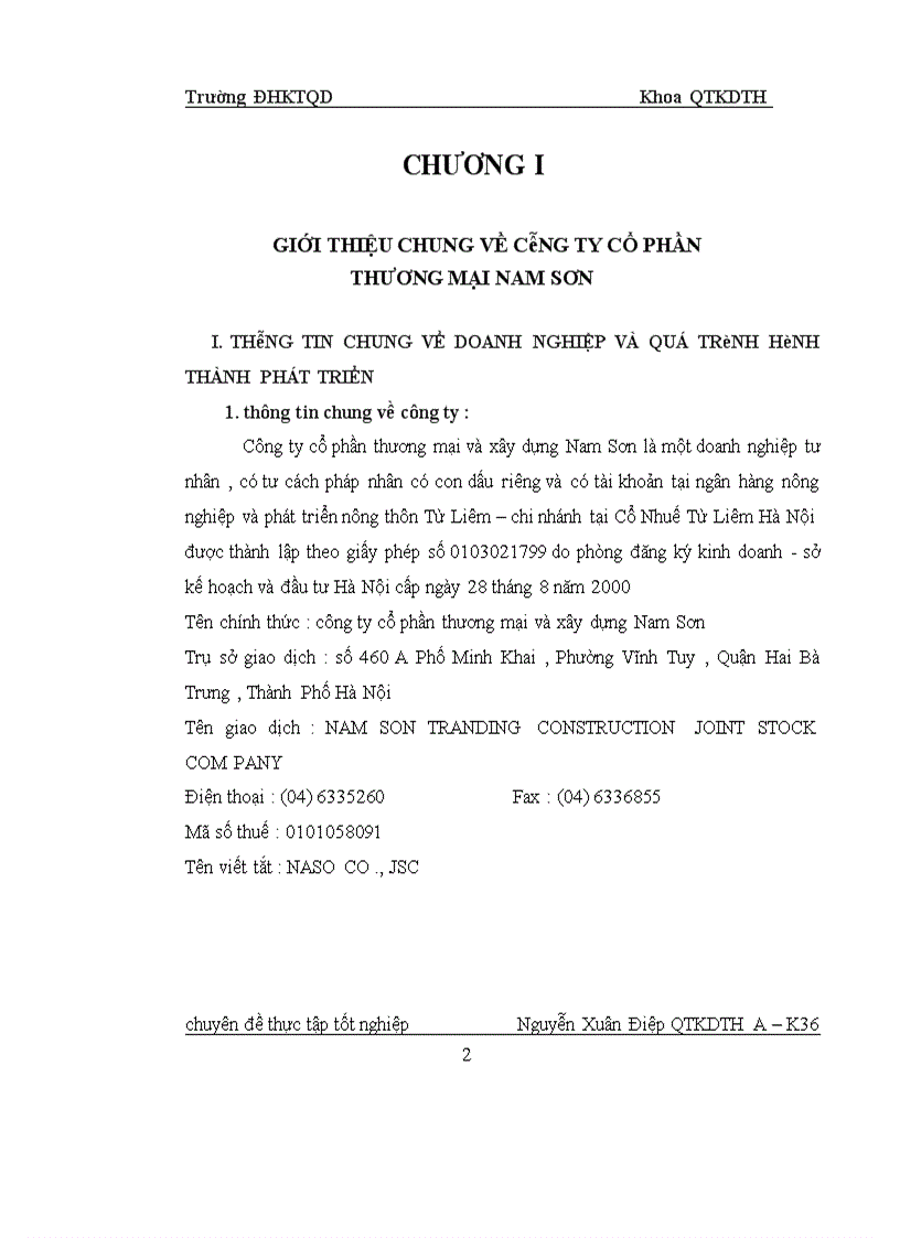 image for page Hoàn thiện công tác tổ chức bán hàng tại công ty cổ phần thương mại và xây dựng Nam Sơn 1