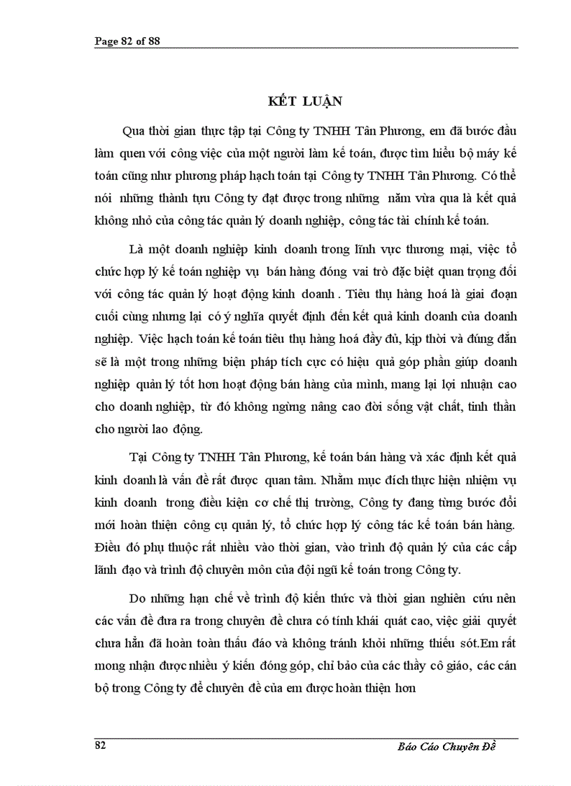 image for page Hoàn thiện kế toán bán hàng và xác định kết quả kinh doanh tại Công ty TNHH Tân Phương 1