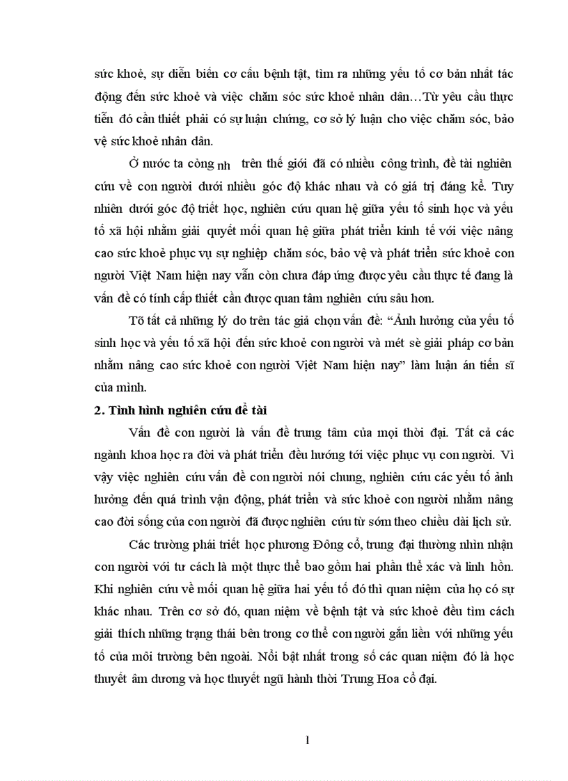 image for page ảnh hưởng của yếu tố sinh học và yếu tố xã hội đến sức khoẻ con người và một số giải pháp cơ bản nhằm nâng cao sức khoẻ con người Vịêt Nam hiện nay