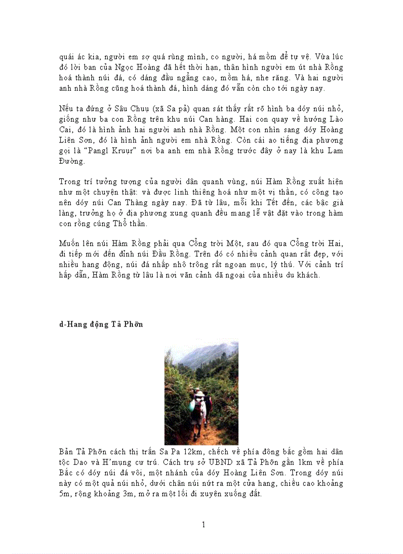 image for page Báo cáo thực tập tại Khu du lịch Sapa