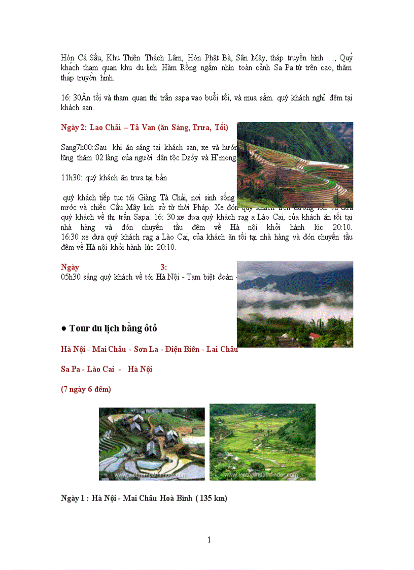 image for page Báo cáo thực tập tại Khu du lịch Sapa