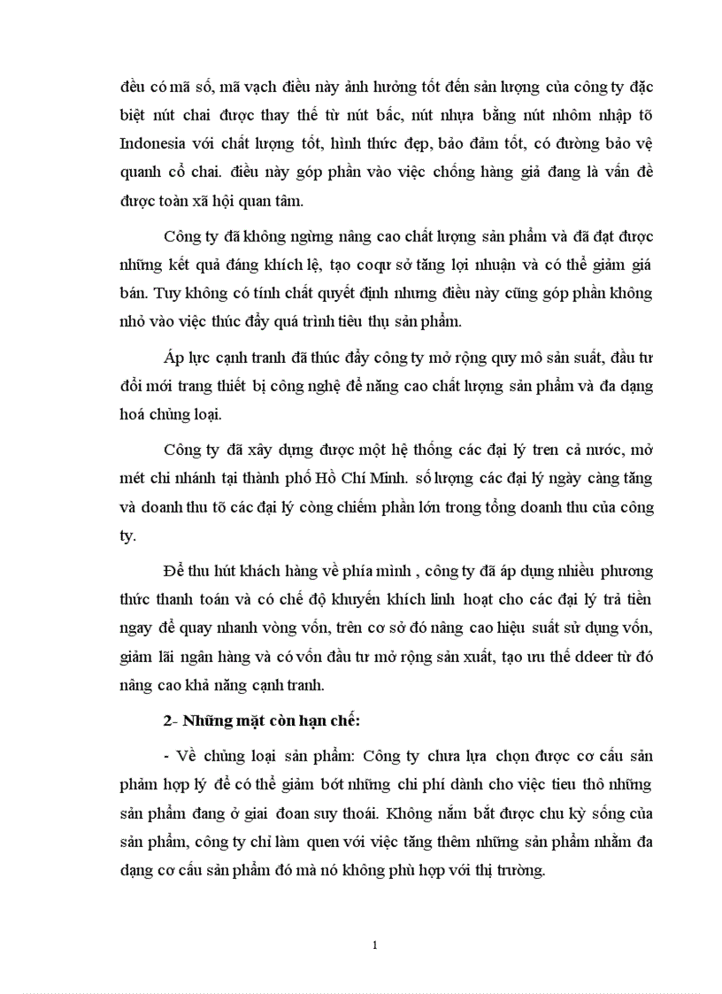 image for page Báo cáo thực tập tại Nhà máy Rượu Hà Nội