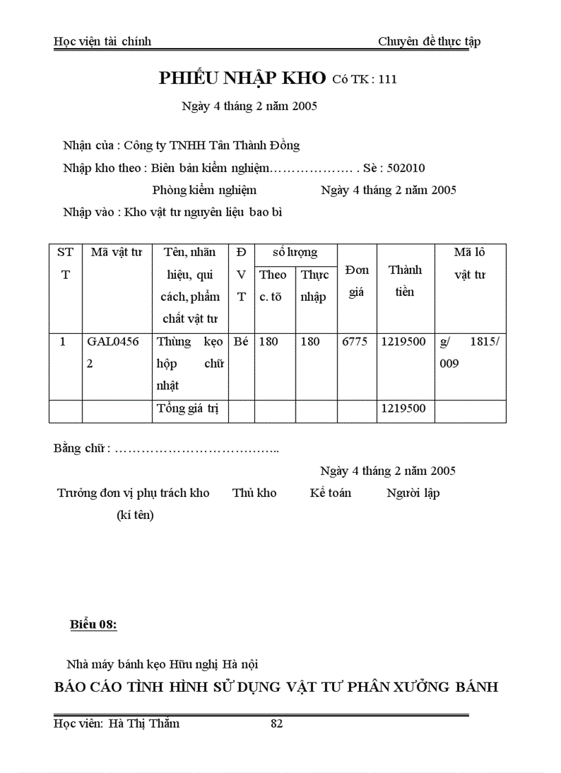 image for page Tổ chức công tác kế toán nguyên vật liệu tại Nhà máy bánh kẹo Hữu nghị Hà nội 1