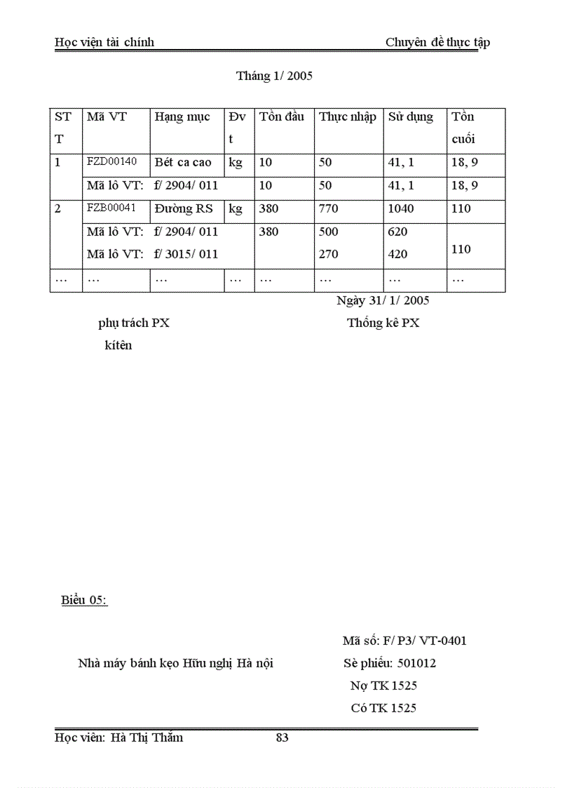 image for page Tổ chức công tác kế toán nguyên vật liệu tại Nhà máy bánh kẹo Hữu nghị Hà nội 1