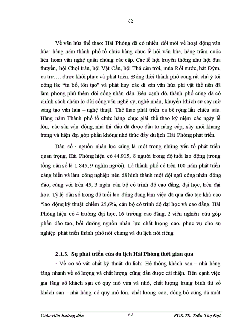 image for page Đầu tư phát triển du lịch tại Hải Phòng giai đoạn 2006 2009
