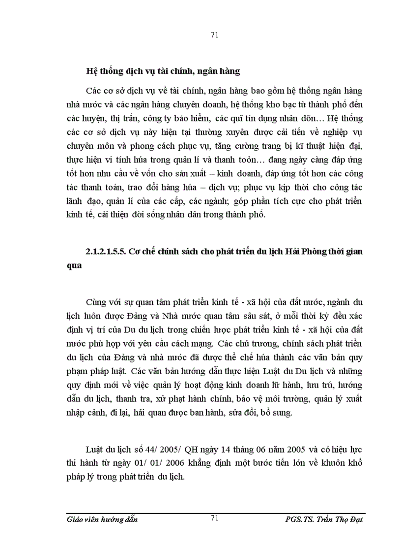 image for page Đầu tư phát triển du lịch tại Hải Phòng giai đoạn 2006 2009