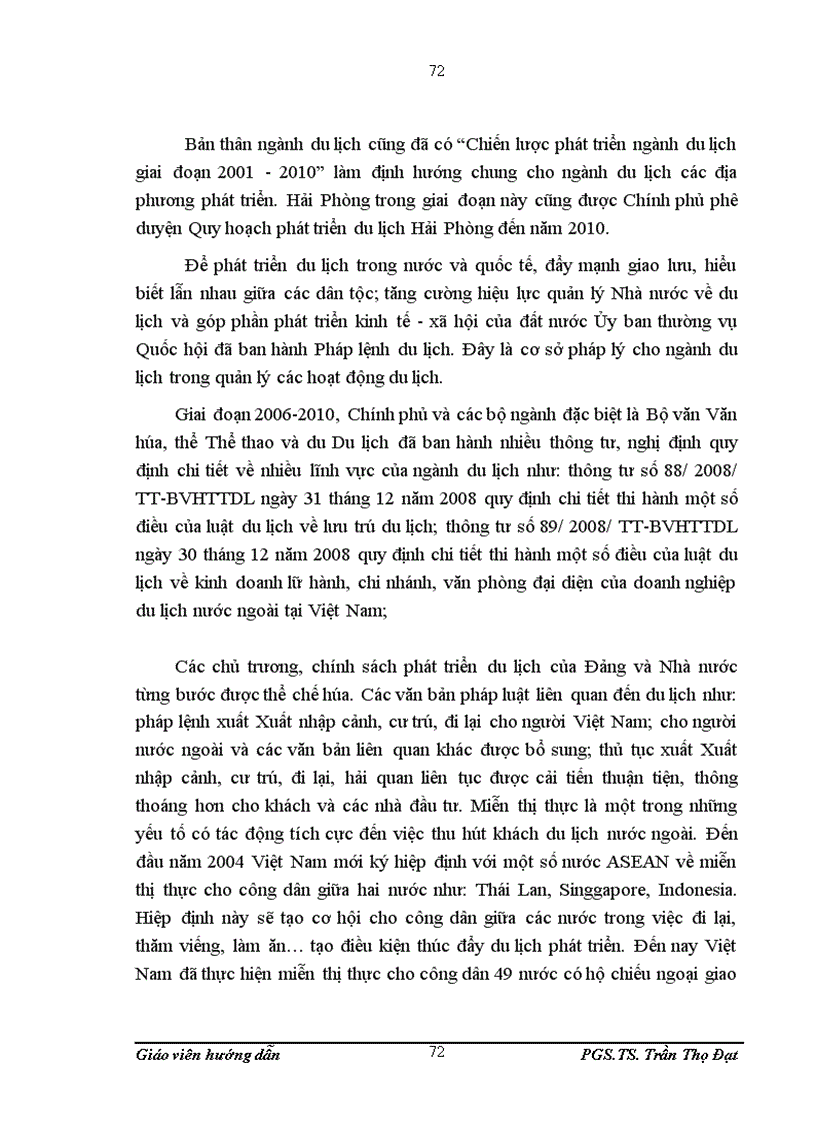 image for page Đầu tư phát triển du lịch tại Hải Phòng giai đoạn 2006 2009