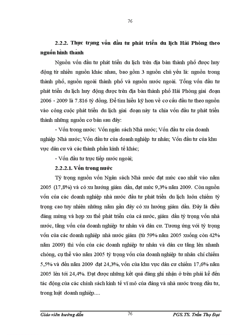 image for page Đầu tư phát triển du lịch tại Hải Phòng giai đoạn 2006 2009