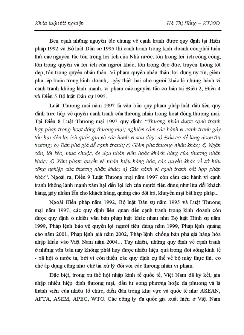 image for page Pháp luật chống cạnh tranh không lành mạnh ở Việt Nam Một số vấn đề lý luận và thực tiễn
