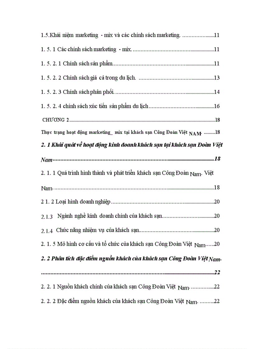 image for page Một số giải pháp hoàn thiện các chính sách marketing mix tại khách sạn Công đoàn Việt Nam