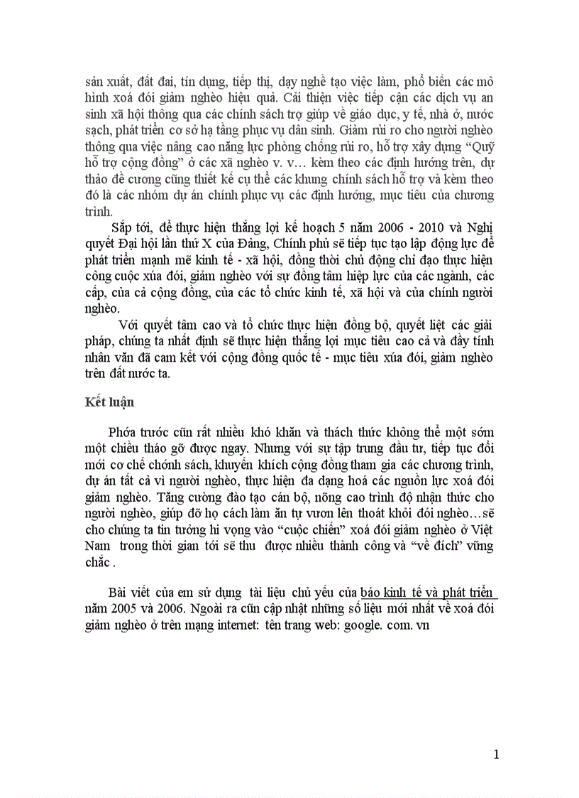 image for page Vấn đề xoá đói giảm nghèo ở nước ta hiện nay 1