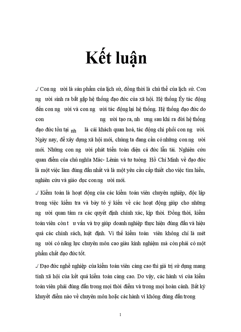 image for page Chủ nghĩa Mác Lênin và tư tưởng Hồ Chí Minh về đạo đức với vấn đề đạo đức nghề nghiệp của kiểm toán viên
