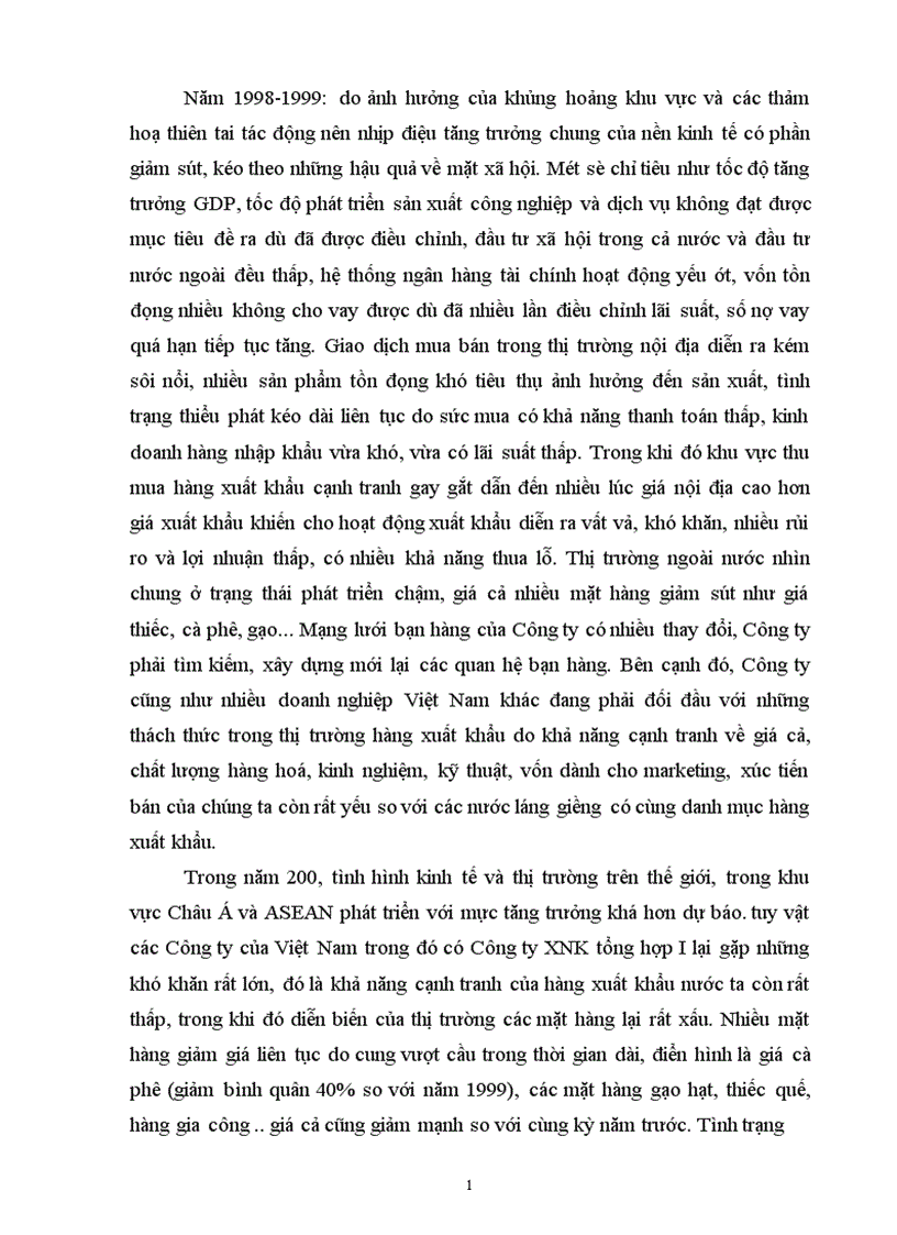 image for page Báo cáo tổng hợp tại Công ty xuất nhập khẩu tổng hợp I