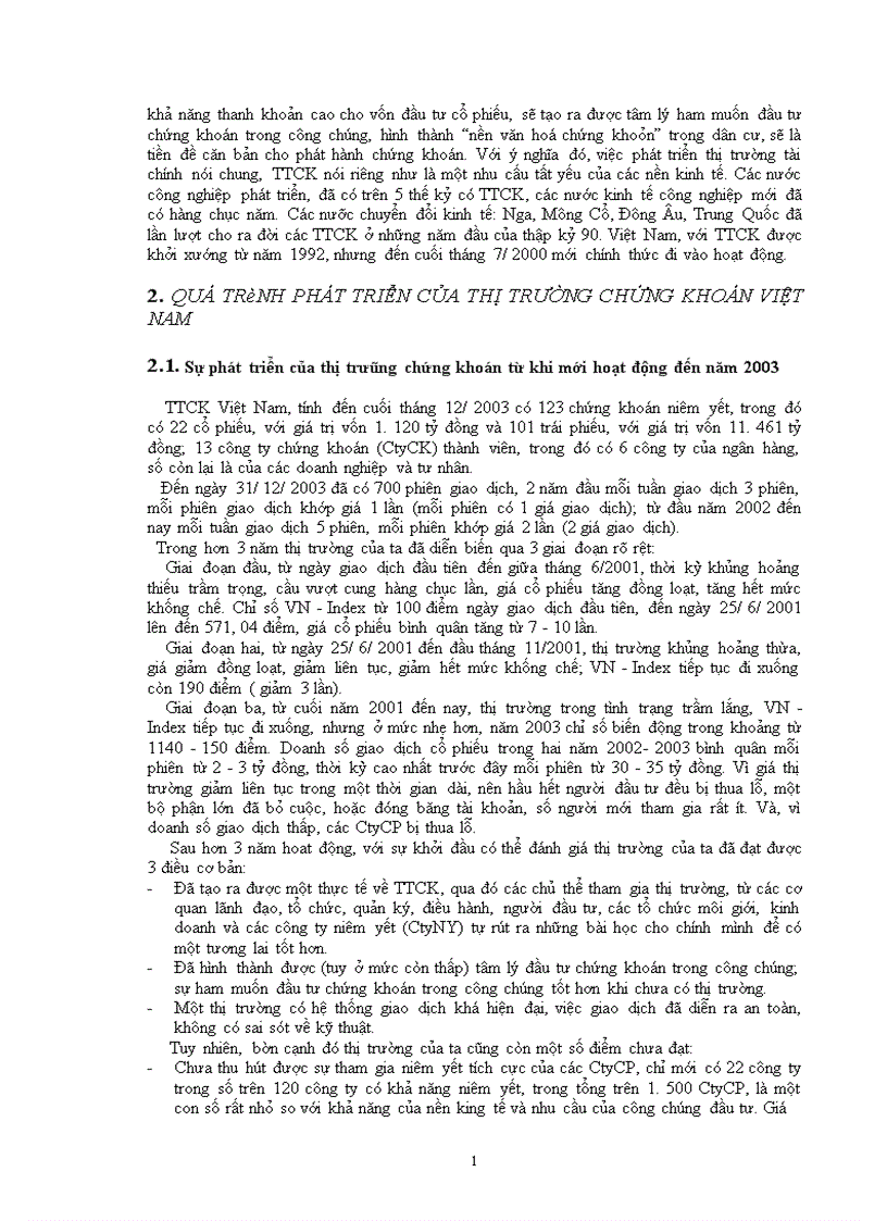 image for page Quá trình hình thành và phát triển của thị trường chứng khoán Việt Nam