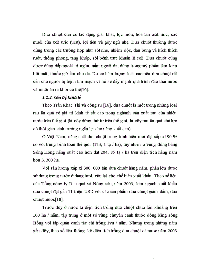 image for page Động thái một số chỉ tiêu sinh li hóa sinh theo tiến trình phát triển của quả dưa chuột Cucumis sativus L tại Sóc Sơn Hà Nội 1