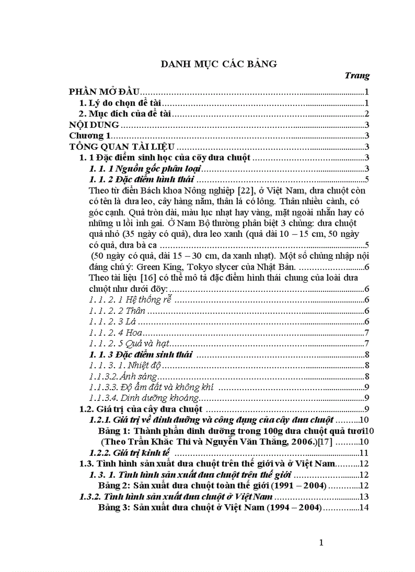 image for page Động thái một số chỉ tiêu sinh li hóa sinh theo tiến trình phát triển của quả dưa chuột Cucumis sativus L tại Sóc Sơn Hà Nội 1