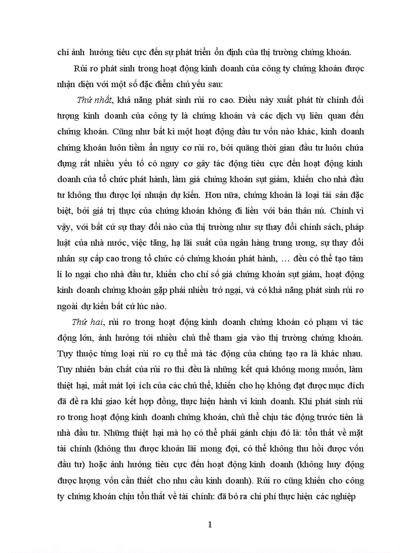 image for page Pháp luật hạn chế rủi ro trong hoạt động kinh doanh chứng khoán của công ty chứng khoán Thực trạng và kiến nghị hoàn thiện 1