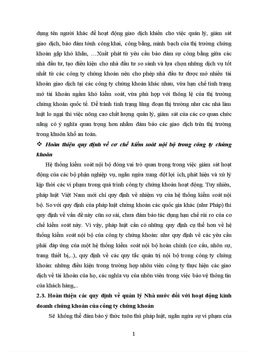 image for page Pháp luật hạn chế rủi ro trong hoạt động kinh doanh chứng khoán của công ty chứng khoán Thực trạng và kiến nghị hoàn thiện 1
